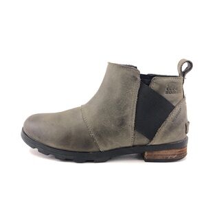 Sorel Emelie Waterproof Leather Ankle Boots 7